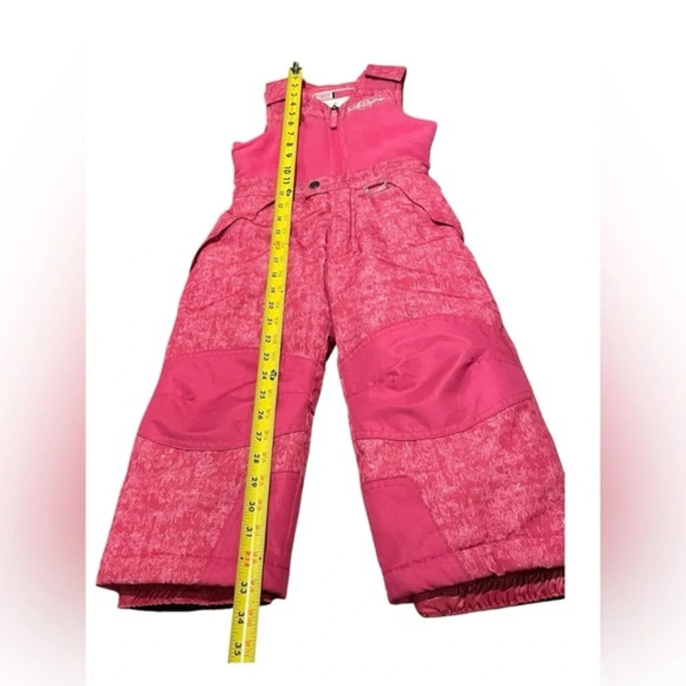4T Pink Snow Pants Bibs Overalls 32 Degree Weatherproof Kids Girls Ski